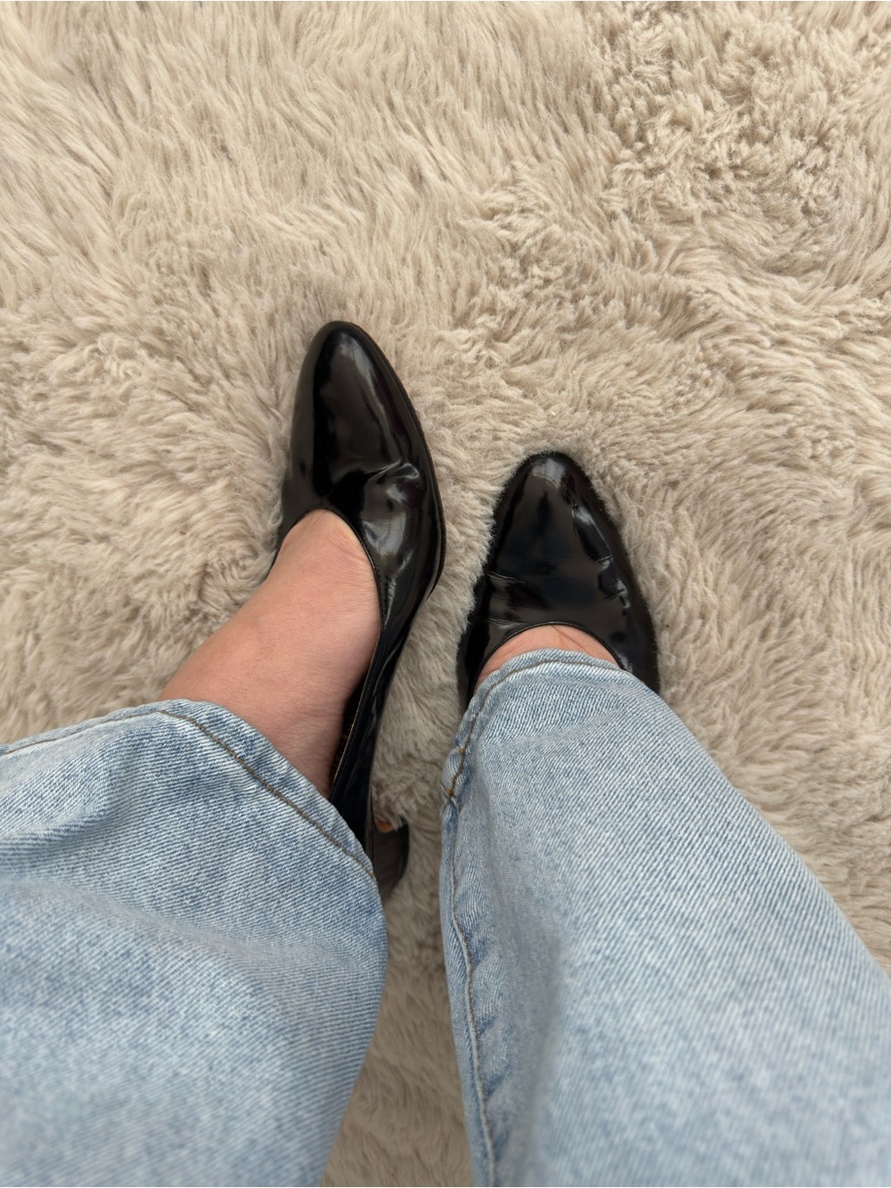 Salvatore Ferragamo Black Patent Leather Pointed Toe Heels